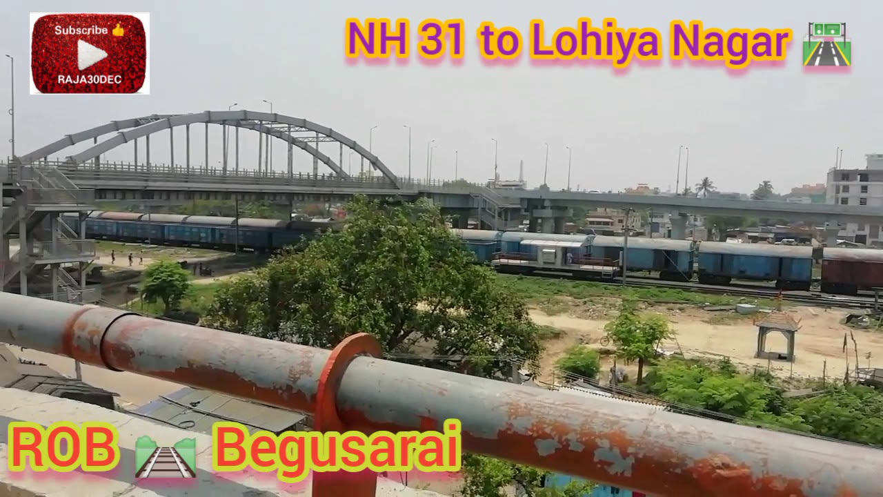 NH31- Railway Over Bridge (ROB) Begusarai ( Traffic Chowk to Lohiya Nagar) 🛣️