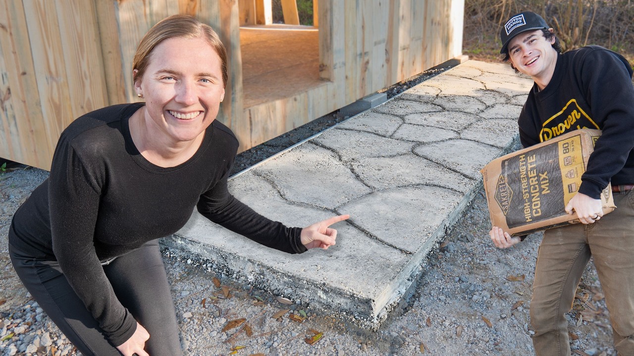 This Mistake Made Our Dry Poured Concrete Slab Look Incredible!
