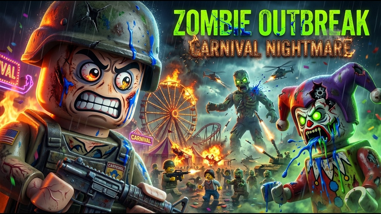 LEGO Zombie: Carnival Nightmare | LEGO Survival | Epic LEGO Animation
