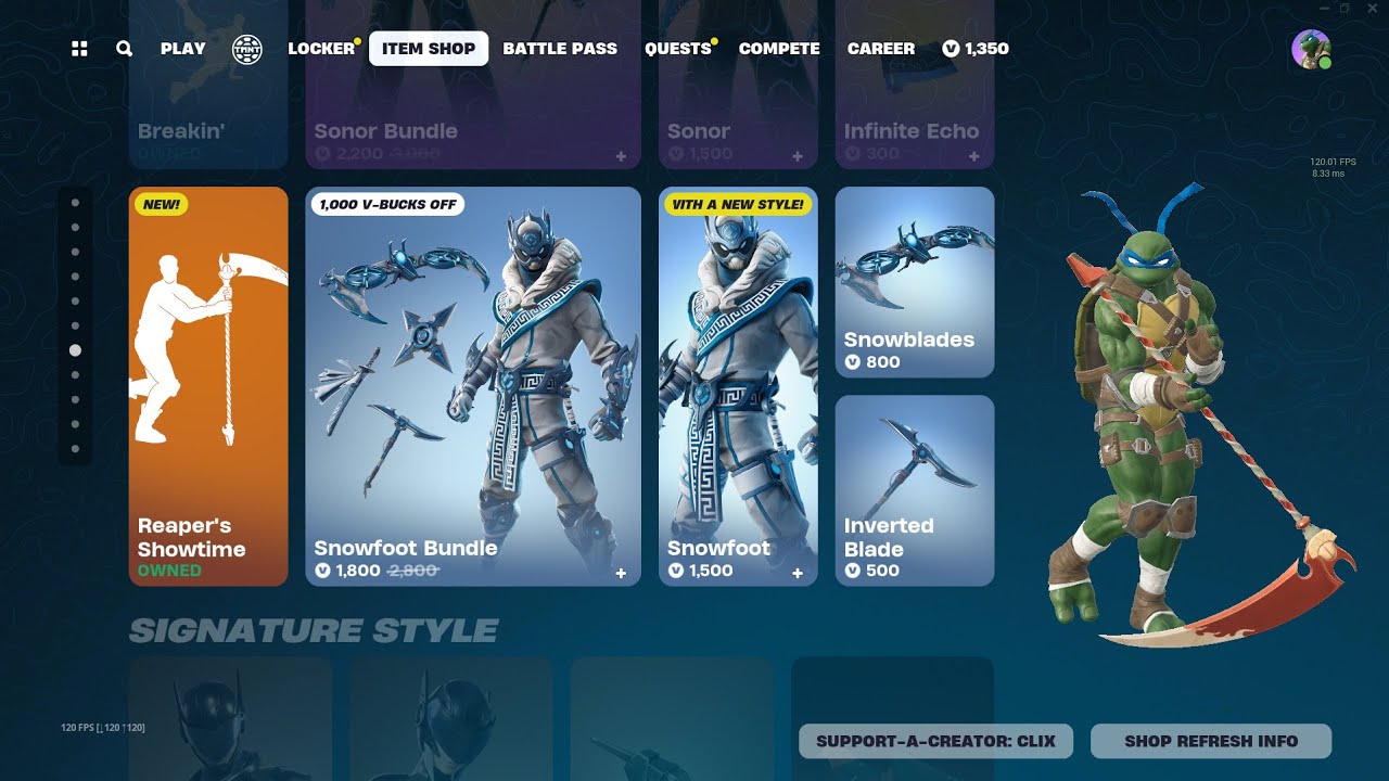 NEW ITEM SHOP Buying the new stuff!