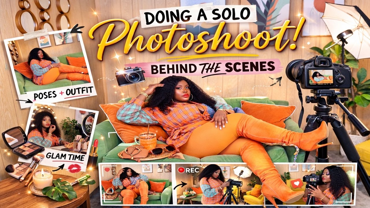 NYC Solo Photoshoot in a Multi-Set Studio | Lighting, Backdrops, Vibes