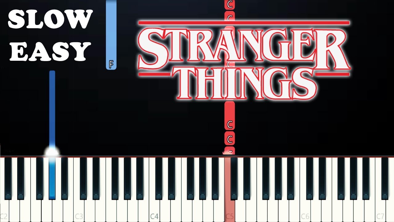 Stranger Things 4 -Eddie Playing His Guitar -Master Of Puppets -Metallica (SLOW EASY PIANO TUTORIAL)