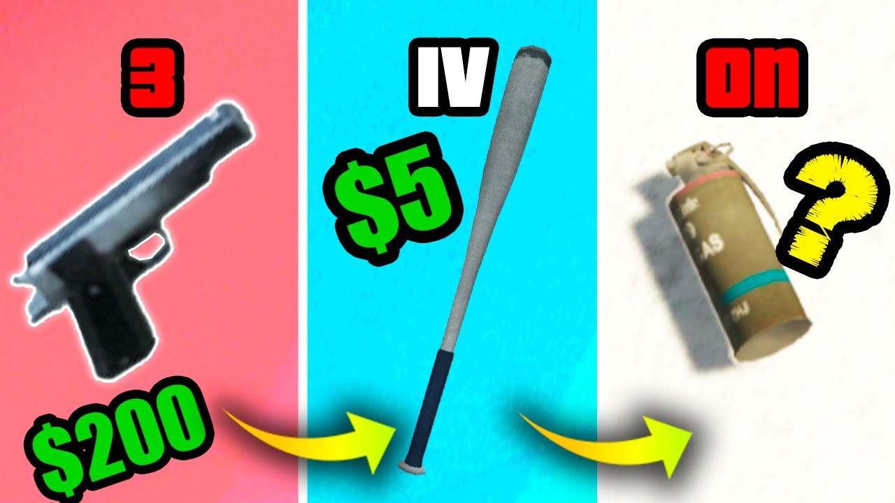 CHEAPEST WEAPON In GTA Games (Evolution)