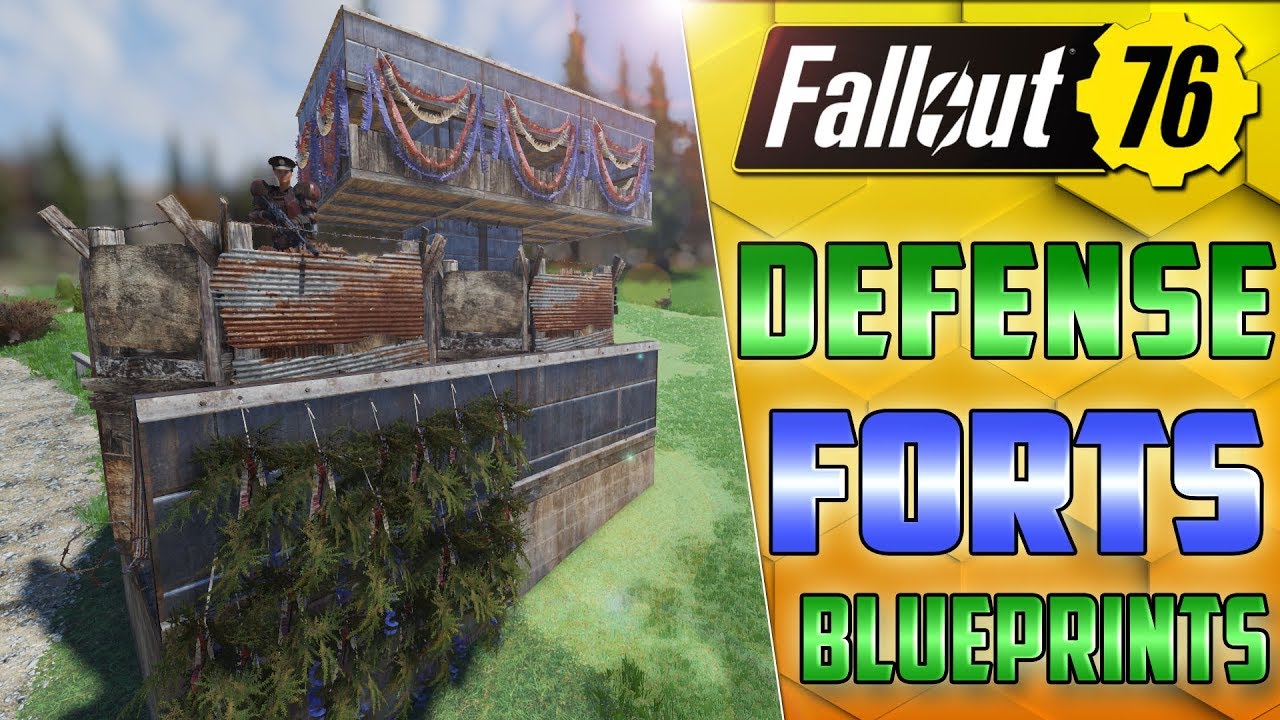 5 GREAT CAMP BLUEPRINTS FOR NUCLEAR WINTER!! - FALLOUT 76