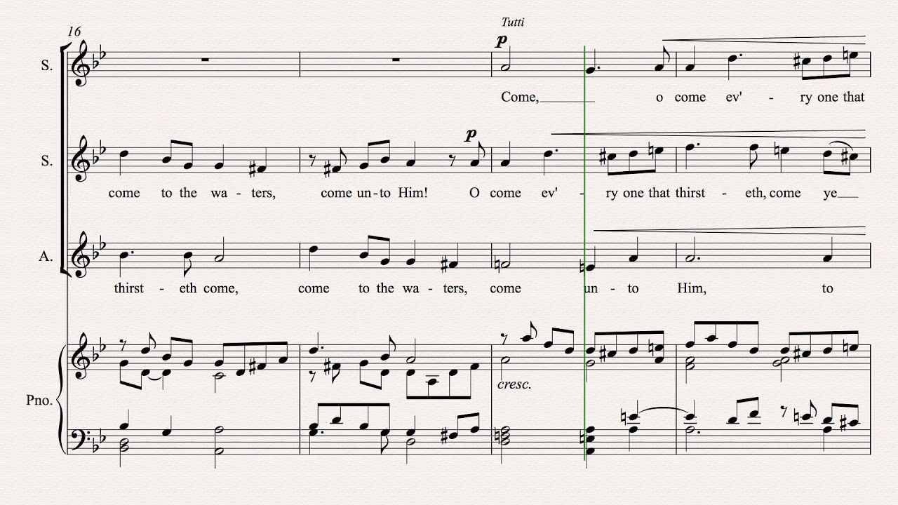 O Come Everyone That Thirsteth -   SSA Choir