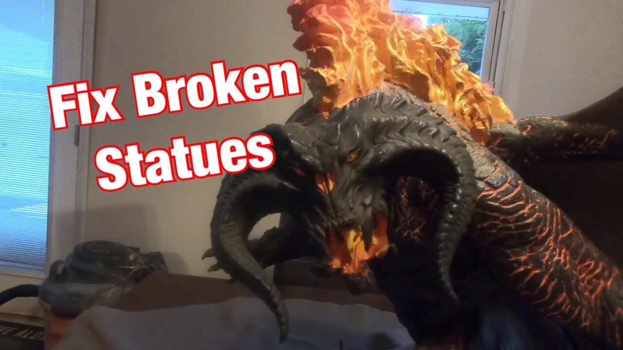 FIXING Polystone resin Statues figures Paint match crack repair plastic WETA Sideshow Gentle Giant