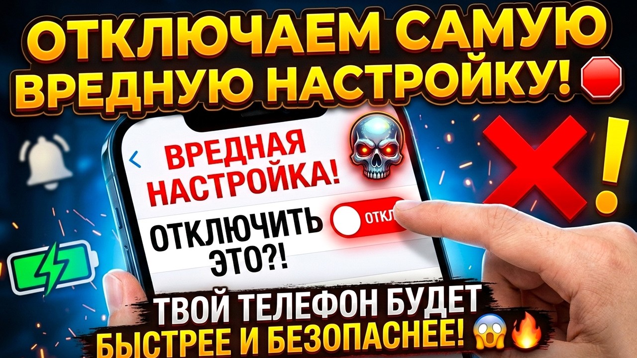 СРОЧНО ОТКЛЮЧИ ЭТУ ЗАРАЗУ НА СВОЕМ ТЕЛЕФОНЕ ❌! ОТКЛЮЧАЕМ САМУЮ ВРЕДНУЮ НАСТРОЙКУ НА АНДРОИД❌