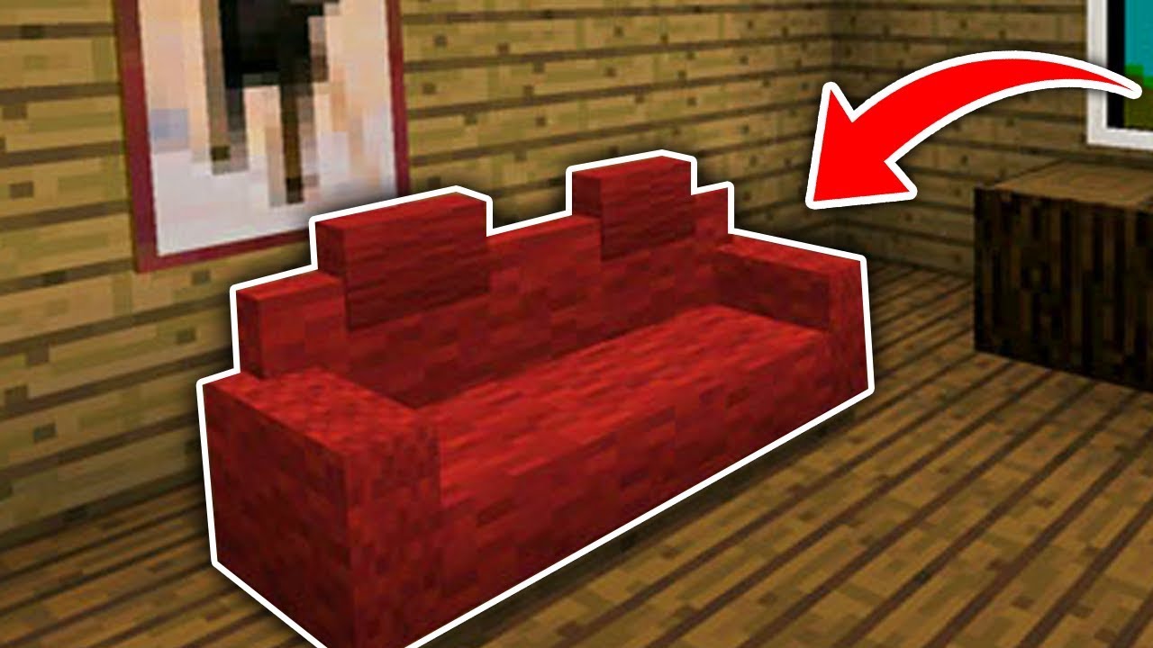 Minecraft : How To Make Secret Sofa With Cushions (Ps3/Xbox360/PS4/XboxOne/WiiU)