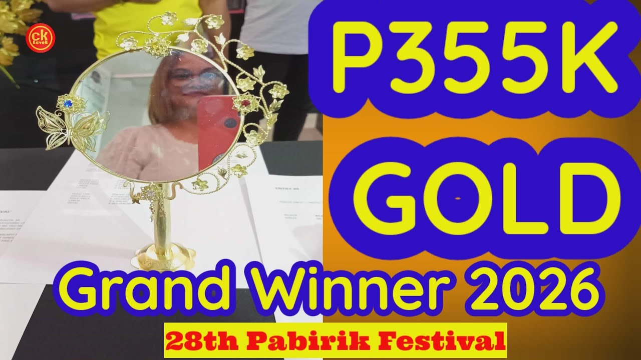₱355K Handmade Gold – Grand Winner  I 28th Pabirik Festival Jewelry Design Competition of Paracale
