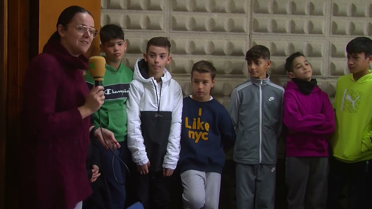 Arahal al día de Navidad con los niños del CEIP San Roque. Miércoles 21/12/2022.
