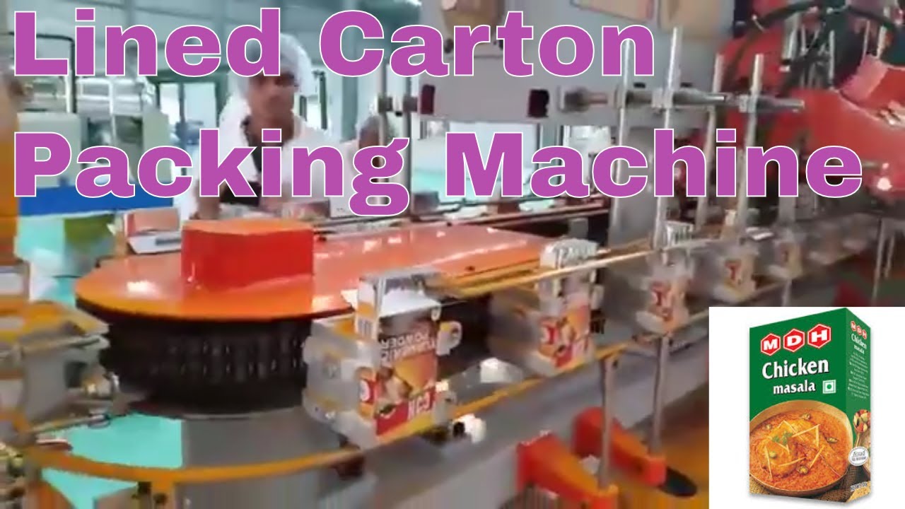 Lined Carton Box Packing Machine For Turmeric powder - Model 80 - Ceka Pack Spice Packaging machine