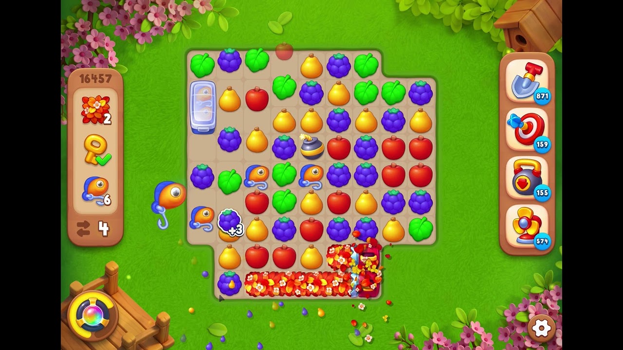 GardenScapes Level 16457 no boosters 