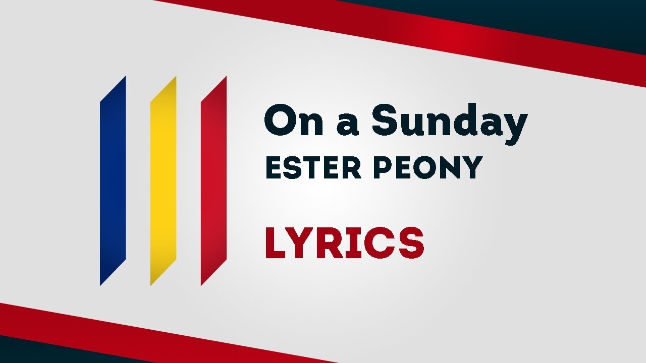 Romania Eurovision 2019: On a Sunday - Ester Peony [Lyrics] 🇷🇴