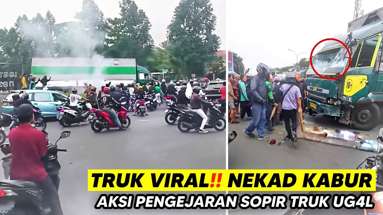 TRUK VIRAL‼️ Aksi Pengejaran Truk UG4L Bikin Cel4ka Orang | Pemotor Main HP Nubrūk Mobil