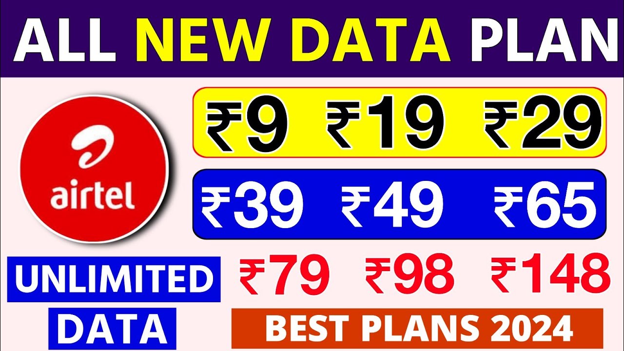 Airtel New Data Plan | Airtel Unlimited Free Data | Only Data Pack 2024 | Airtel All Data Recharge
