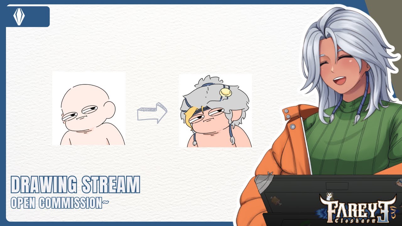 〔DRAWING STREAM〕open komis hehe〔Fareye Closhartt | LIVIUM〕