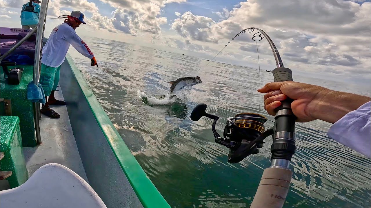 Pesca de Tarpon Gigantes en Costa Rica!