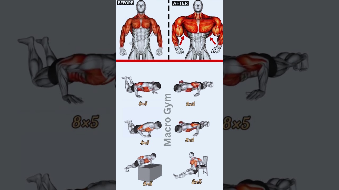 Ultimate Shoulder, Chest & Arm Workout at Home | No Equipment | Full Upper Body Pump | Macro Gym