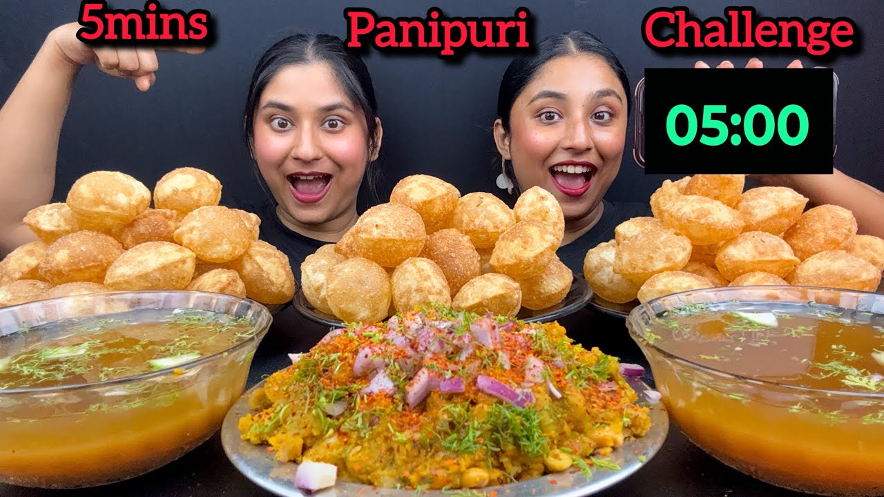 5 mins😋Spicy Panipuri Challenge| Golgappa Challenge| @GulliblePoulami 