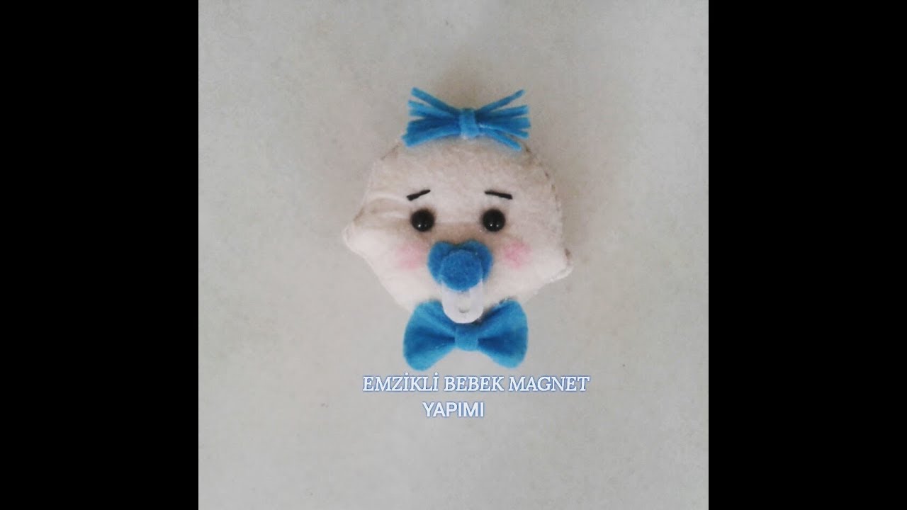 Keçeden Emzikli Bebek Magnet Yapımı | DIY  Nipple Baby Magnet