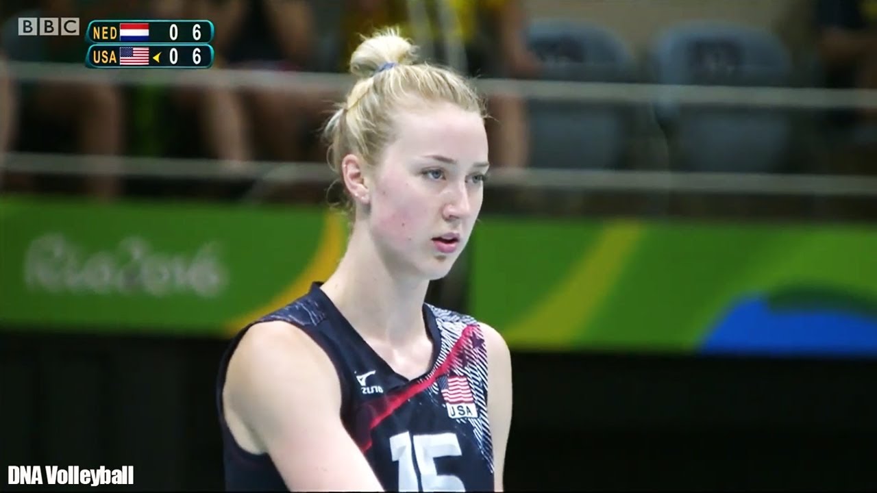 คิมเบอร์ลี ฮิลล์ vs เนเธอร์แลนด์ ชิงที่ 3 โอลิมปิก 2016 Kimberly Hill vs Netherlands volley olympics