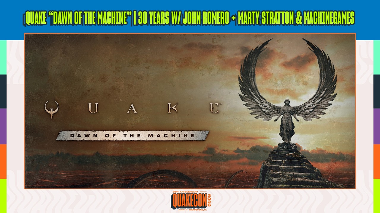 Quake &ldquo;Dawn of the Machine&rdquo; | 30 Years w/ John Romero + Marty Stratton & MachineGames