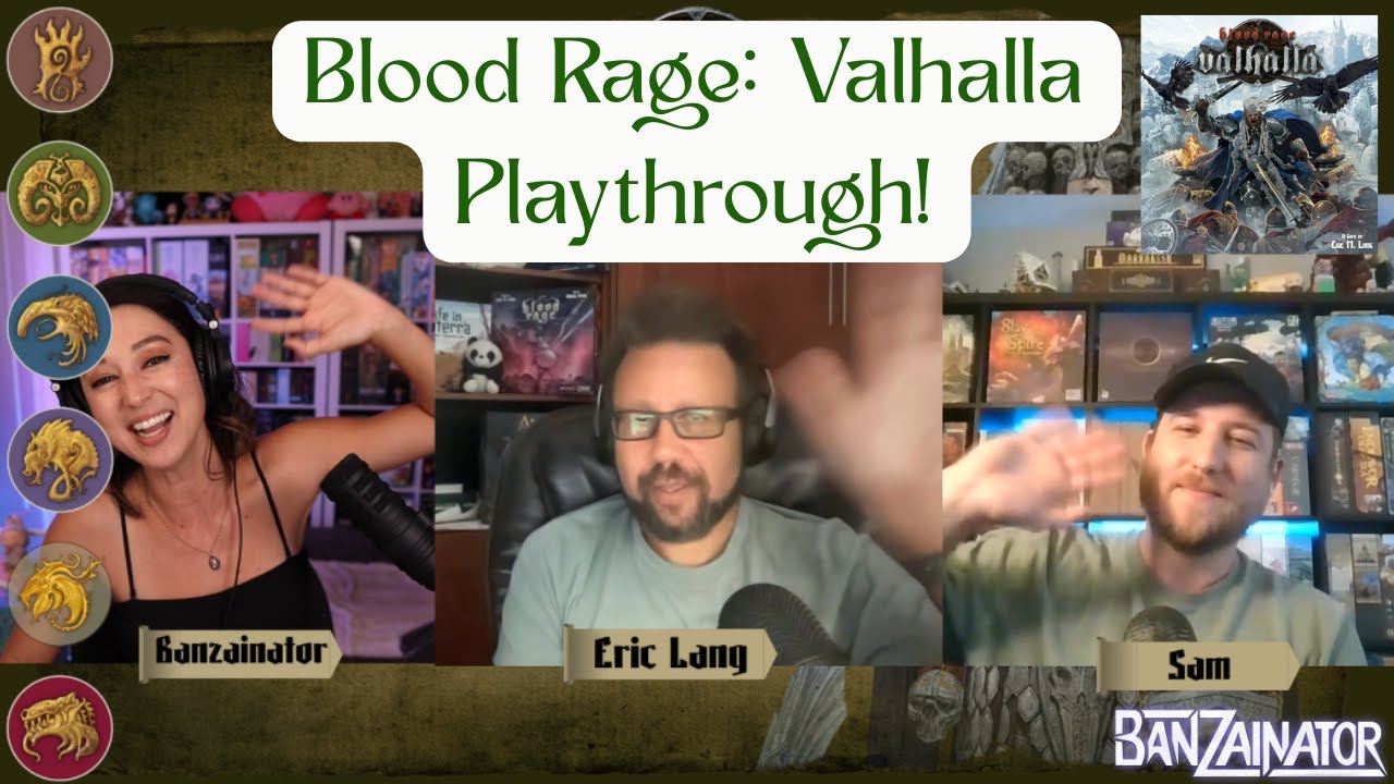 Blood Rage: Valhalla Playthrough with Eric Lang and Sam
