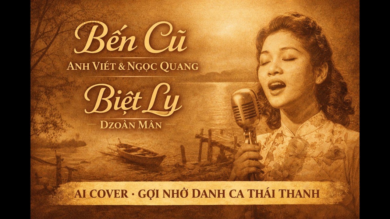 BẾN CŨ – BIỆT LY | Gợi Nhớ Danh Ca Thái Thanh |ANH VIỆT, NGỌC QUANG – Dzoãn Mẫn | VietMusic.AIStudio
