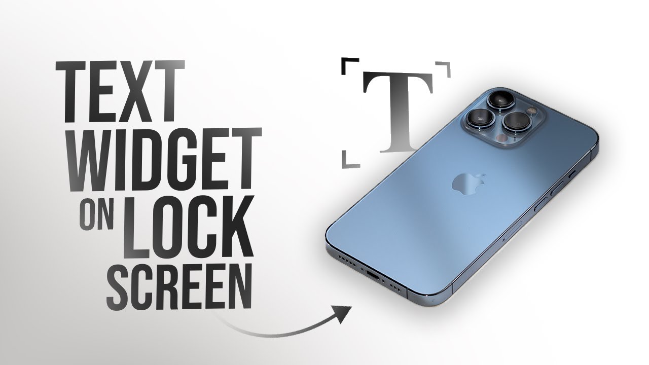 Как добавить текстовый виджет на экран блокировки iPhone (урок)