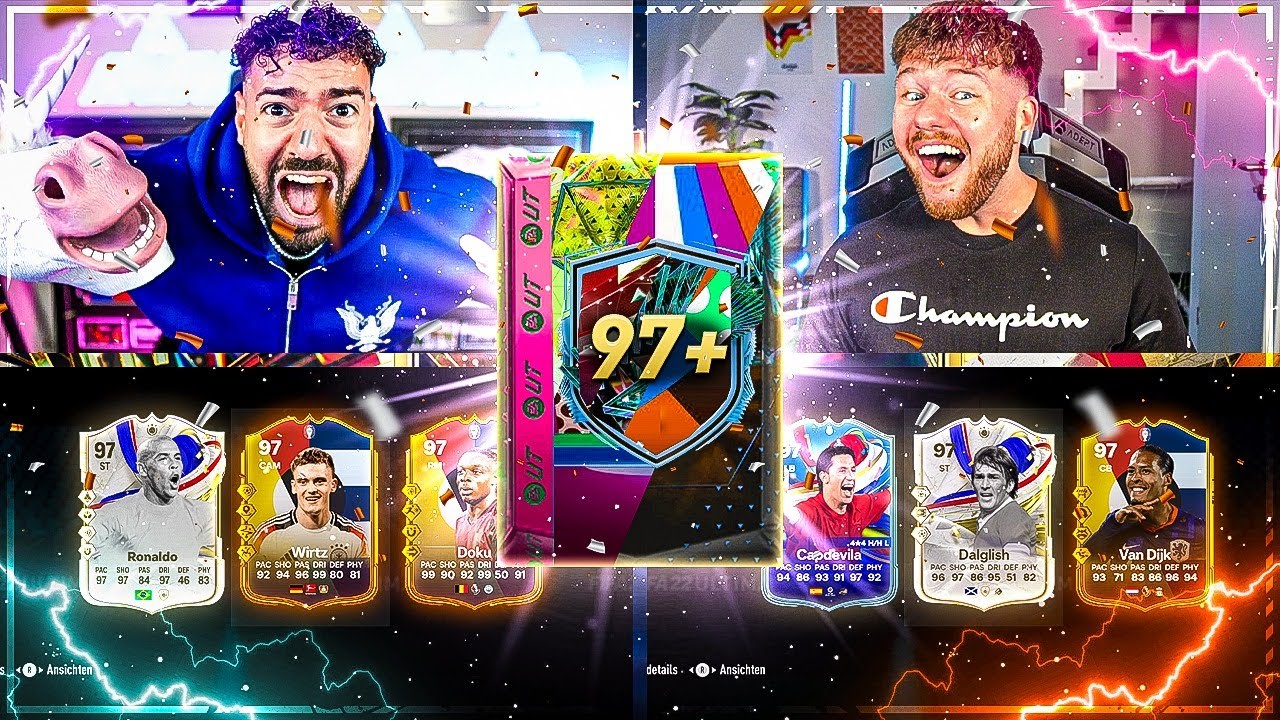 VERRÜCKT 🚨 97+ EM WUNDERTÜTE PICK SQUAD BUILDER BATTLE 🔥😱 Proownez vs Wakez !!