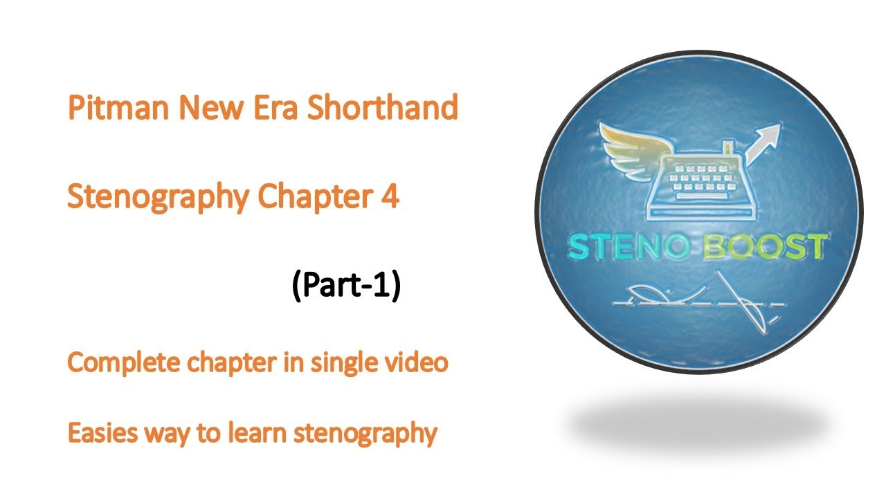 Pitman New Era Shorthand Chapter 4 (Part 1) | Learn Stenography, First Place Vowels