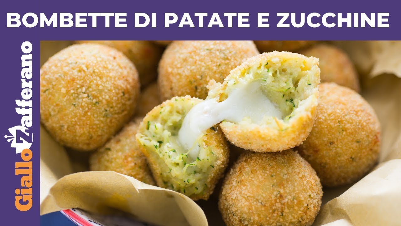 BOMBETTE DI PATATE E ZUCCHINE: Aperitivo facile e veloce!