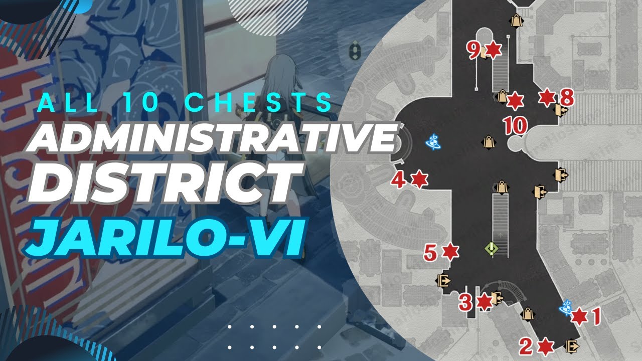 【Honkai: Star Rail】ALL 10 Chests Locations in Administrative District | Jarilo-VI