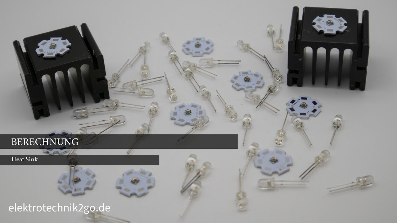 Tutorial Kühlkörper berechnen Wärmewiderstand Thermischer Widerstand Halbleiter Heat Sink Teil1/3