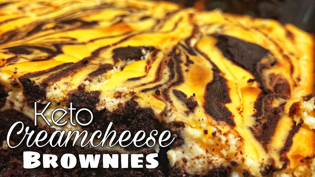 KETO CREAM CHEESE BROWNIES | Coconut Flour Low Carb Cheesecake Brownies | LCIF Keto Recipe 80
