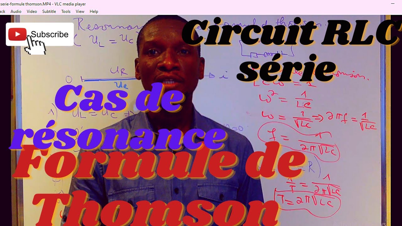 Formule de Thomson : Circuit RLC série - Cas de résonance