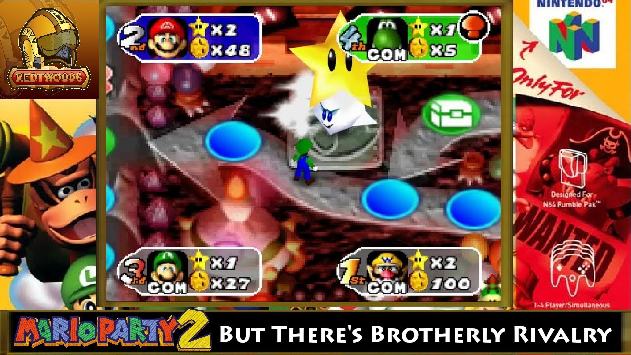 Mario Party 2 But There's Brotherly Rivalry - Bowser Land Pt 4