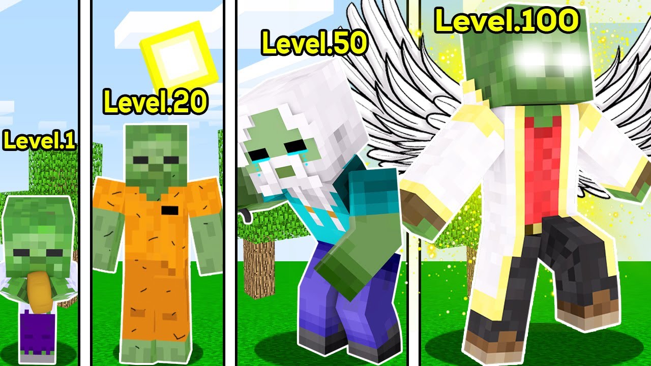 FAKİR ZOMBİ BABA SEVİYELERİ 😱 - Minecraft