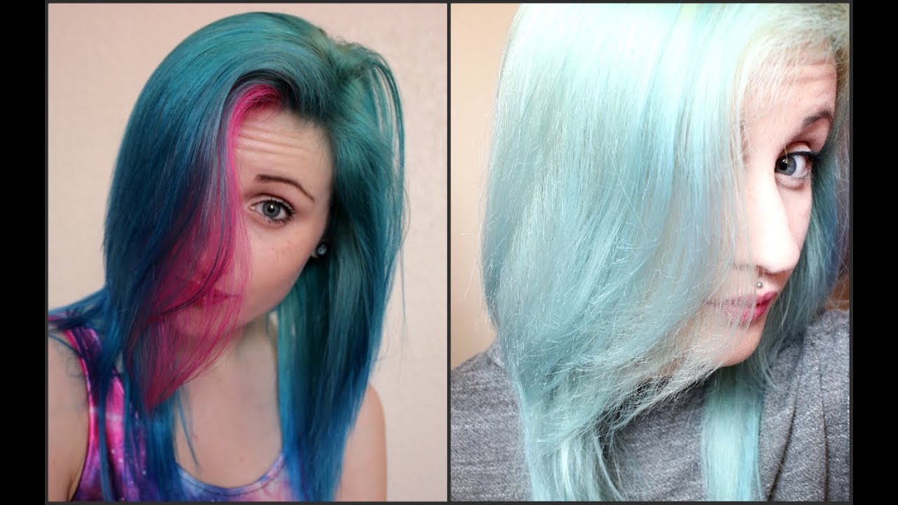 Decolour Stripper On Turquoise Hair