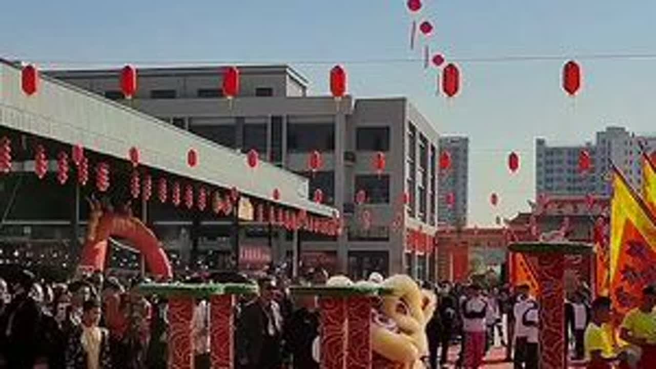 #高桩醒狮 民族特色民族文化 （非遗文化 ），醒狮劲舞年味浓