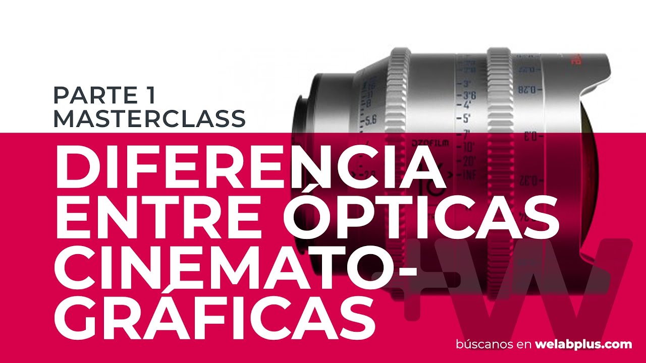 Diferencia entre Ópticas cinematográficas - Workshop Welab (Parte 1)