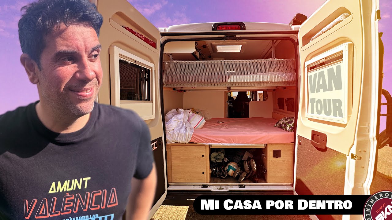 Os ense&ntilde;o mi casa por dentro 🚐 #VANTOUR Camper BIKINEROS