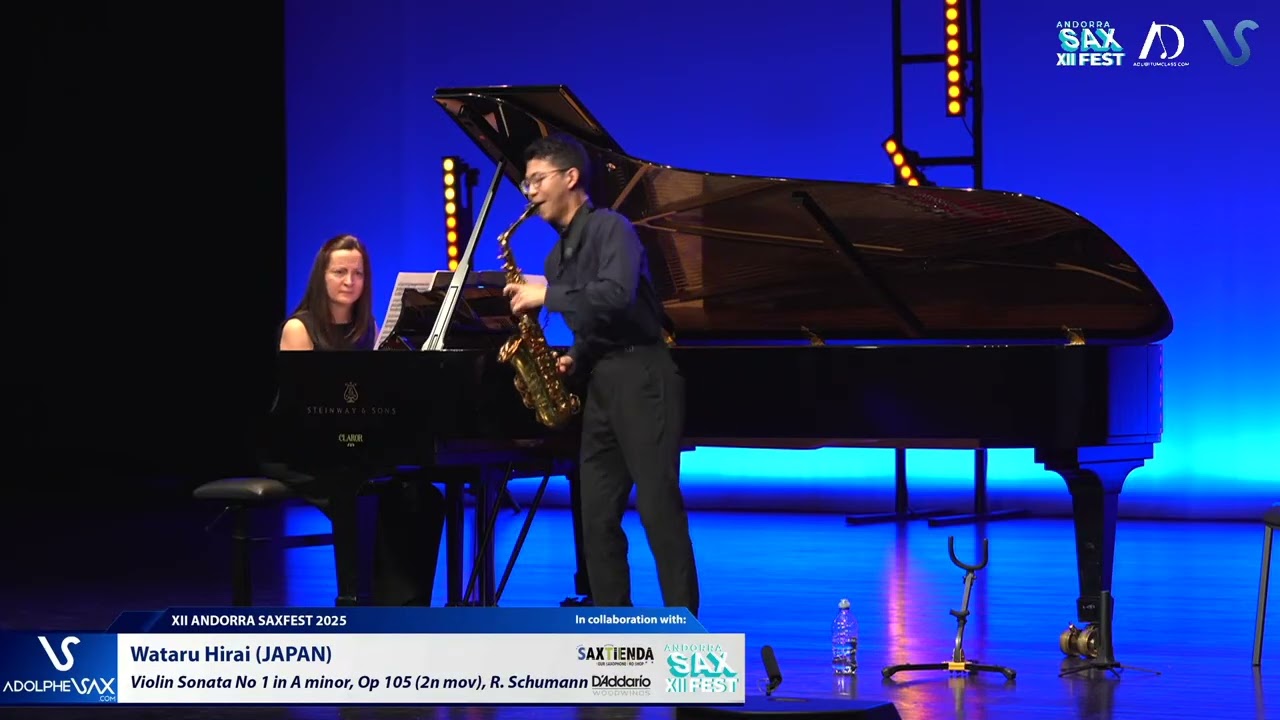 Wataru Hirai (Japan) plays Violin Sonata No1 in A minor, Op 105 (2n mov) by R. Schumann