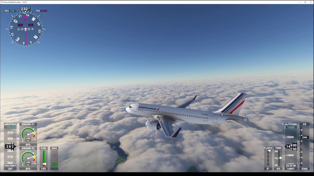 A320 FlyByWire Dev's Edition v0.5 🛫 BASLE-MULHOUSE 🛬 AIX-LES-BAINS