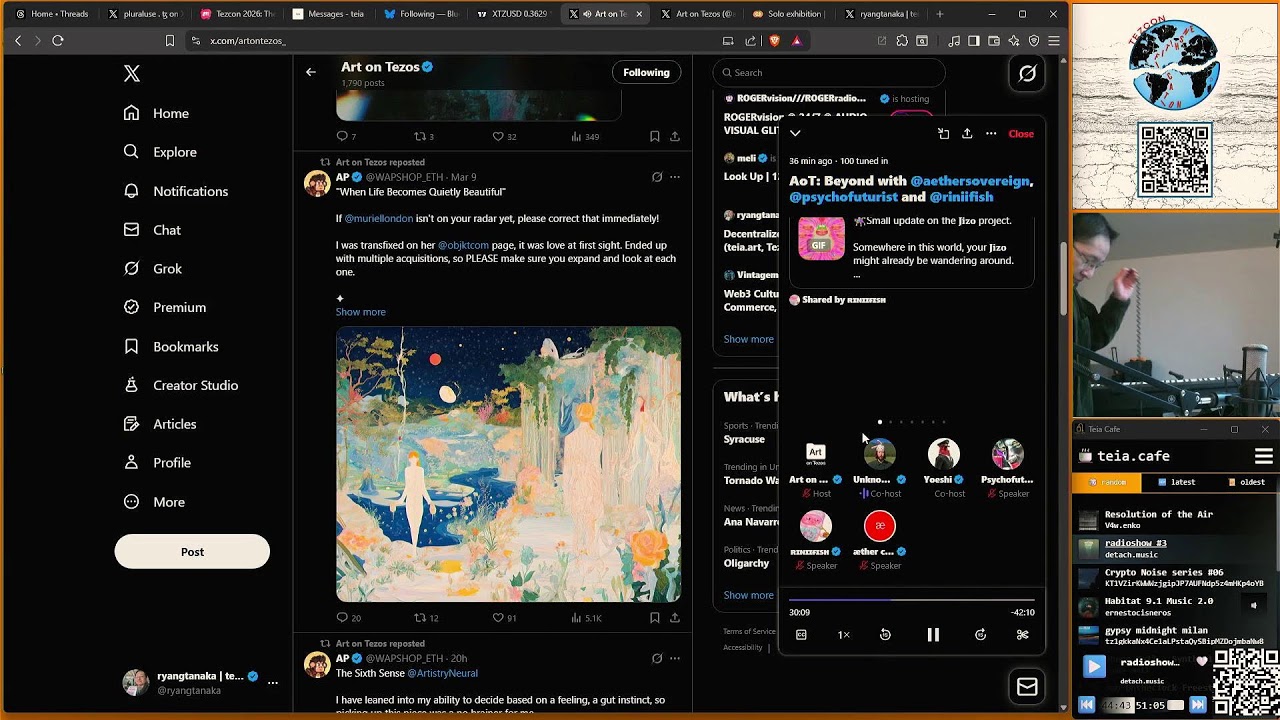 Decentralized Variety Stream (teia.art, Tezcon Seattle)
