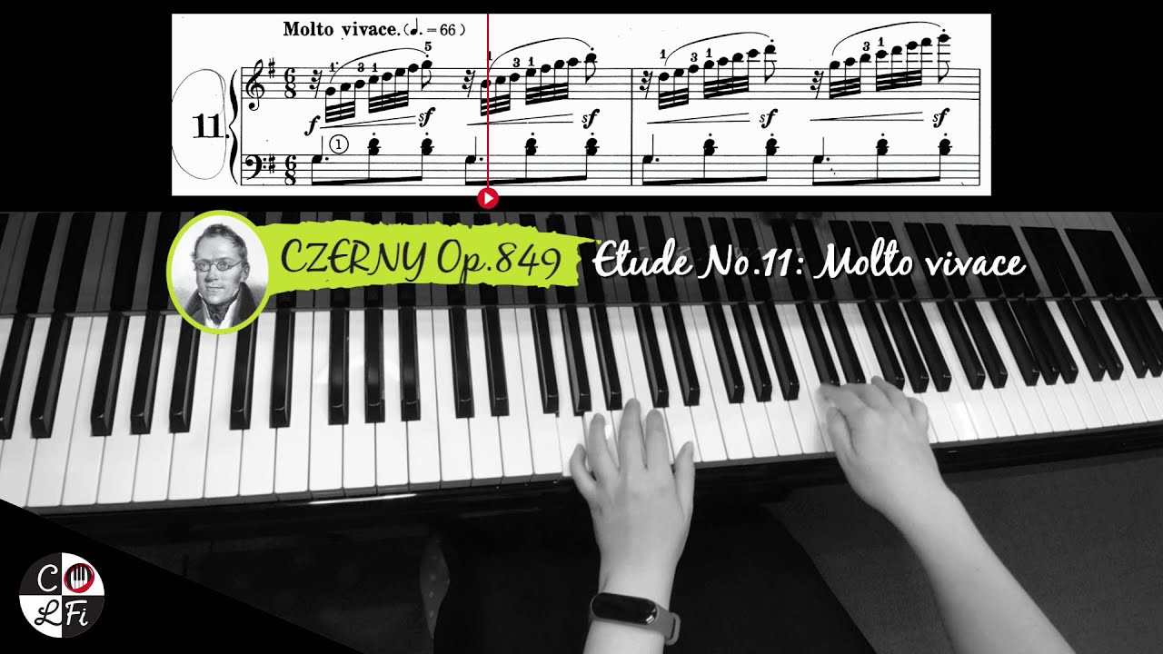 CZERNY Op. 849 Etude No. 11: Molto vivace | Piano Sheet Music