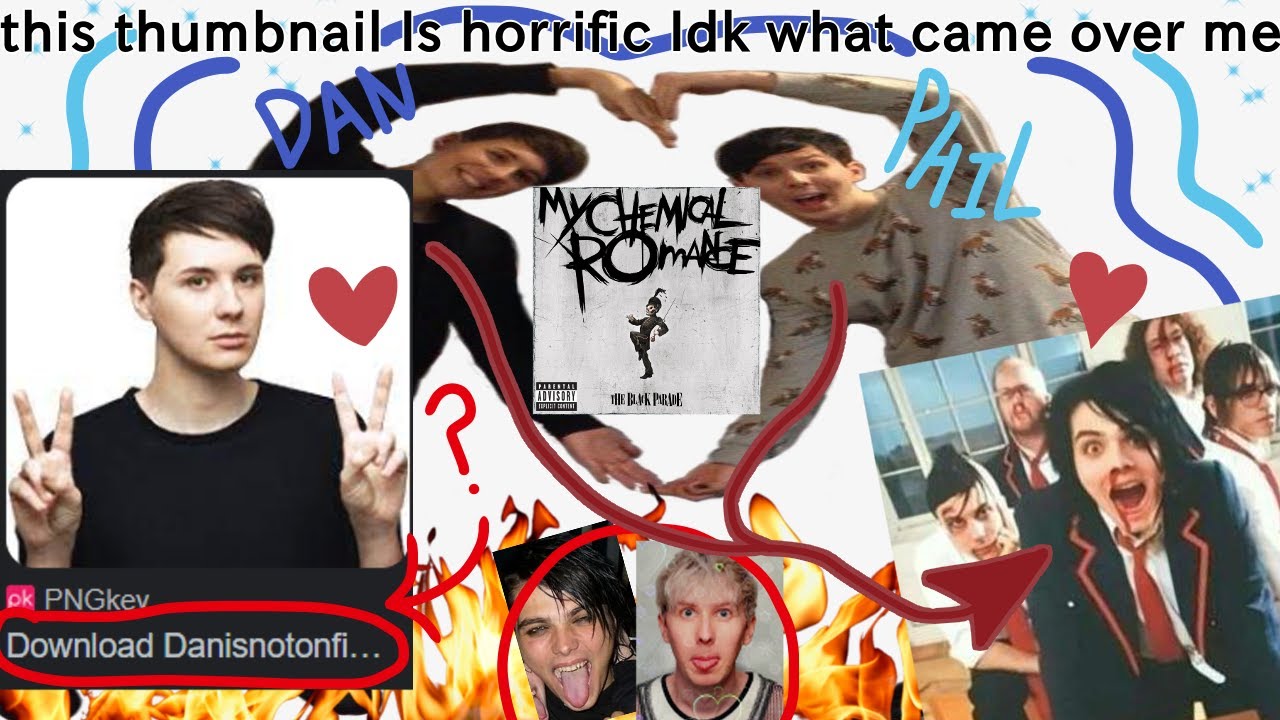 MCR References/Mentions In Dan and Phil Videos