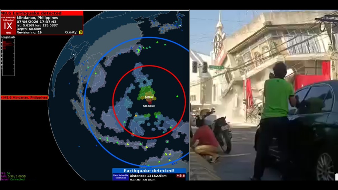 MASSIVE 8.0 EARTHQUAKE ROCKS THE PHILIPPINES! BUILDINGS DOWN! TSUNAMI WARNINGS!