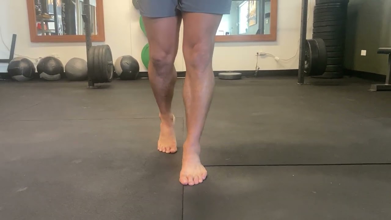Gait training (barefoot) - mindful walking