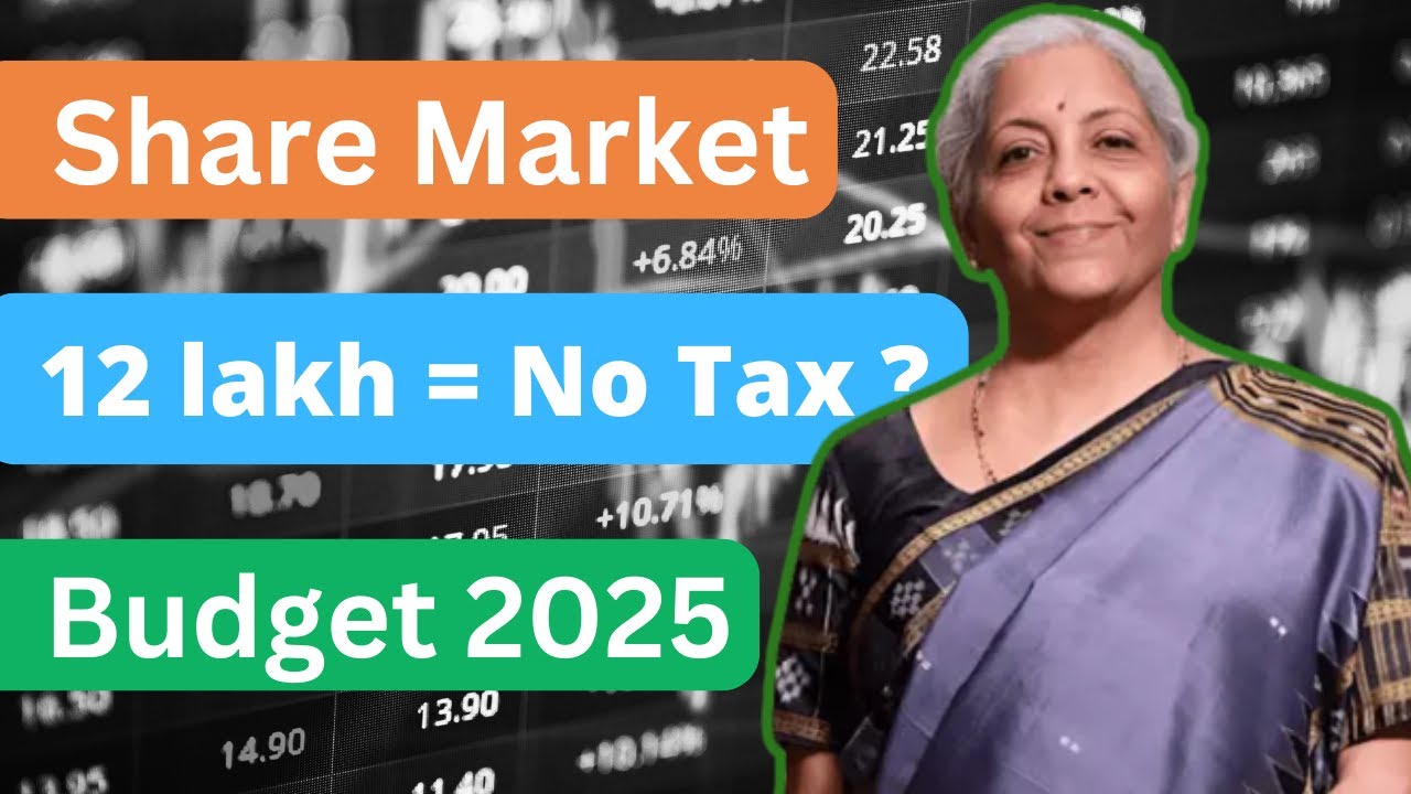 Income tax on Share/Stock market Income/gains in Budget 2025 | Tax on capital gain from Stock/MF